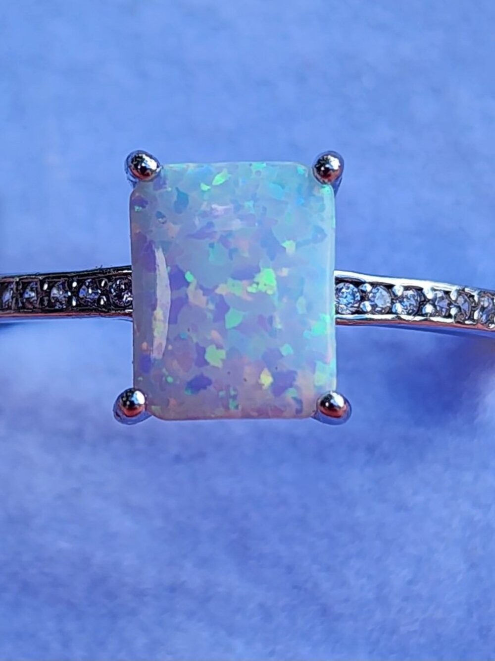 Lab Created Opal Ring